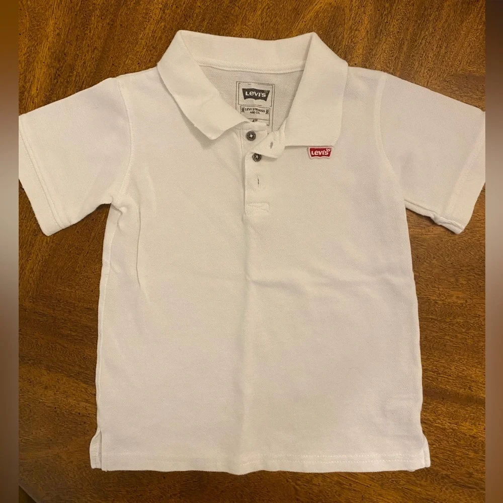 White Levi’s Boy Polo T-Shirt